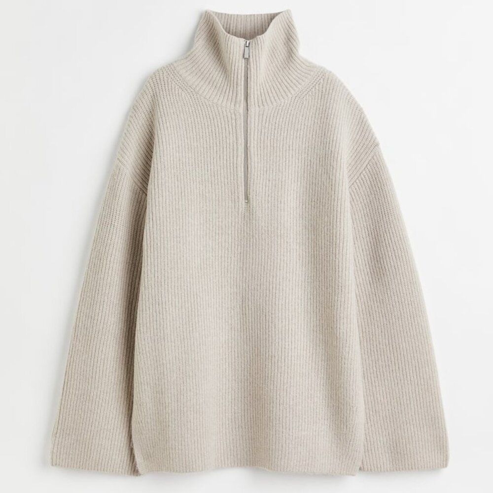 H&M Quarter Zip Sweater